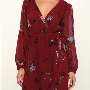 Long sleeve floral dress